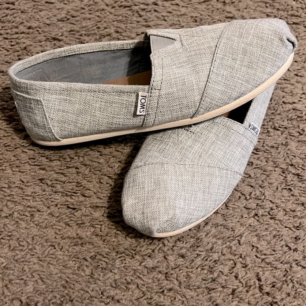 Womens Toms Shoes - classic alpargata Heather gray, size 9.5